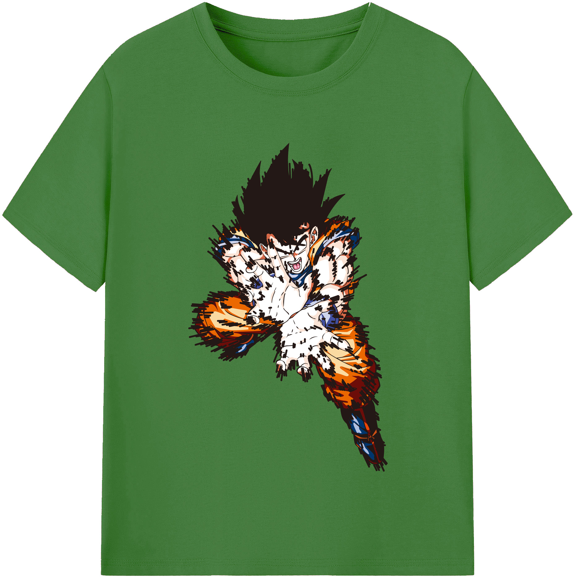 （画像用） ドラゴンボール 孫悟空（そん ごくう）Son Goku カカロット DRAGON BALL Kakarotto レディースカジュアルプリントTシャツ（綿100％）